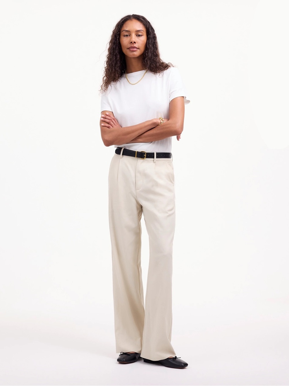 NEW W/ FLAW Madewell The Slouchy Straight Pant 0